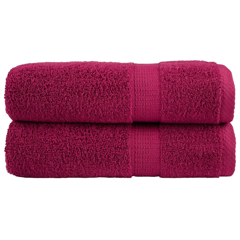 Washandjes Solund 2 Pcs Katoen Bordeauxrood