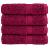 Washandjes Solund 2 Pcs Katoen Bordeauxrood