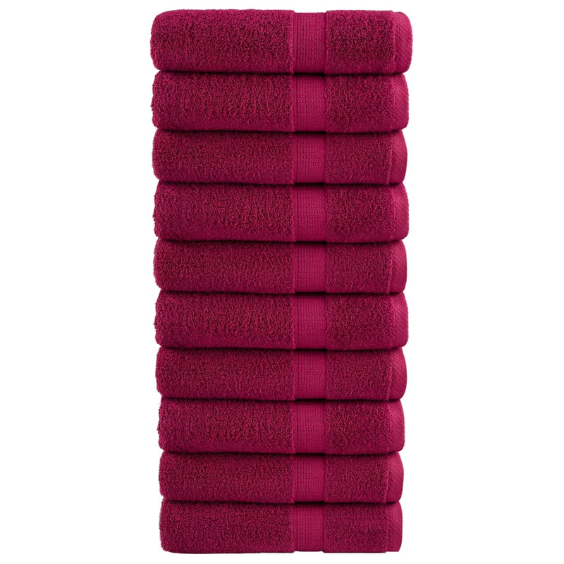 Washandjes Solund 2 Pcs Katoen Bordeauxrood