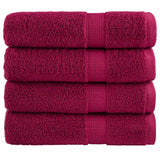 Washandjes Solund 2 Pcs Katoen Bordeauxrood