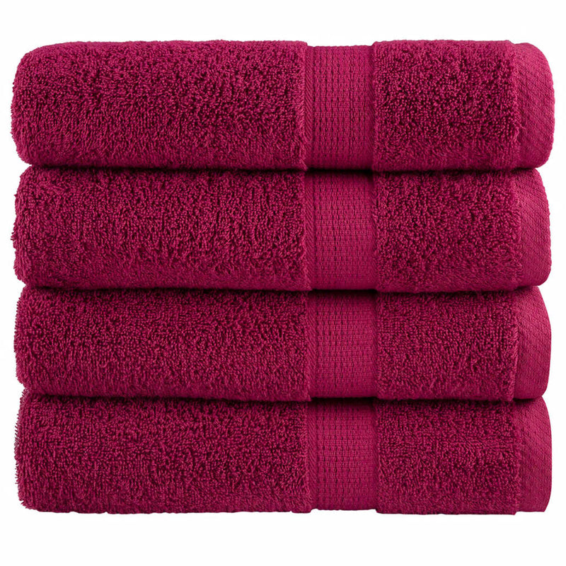 Washandjes Solund 2 Pcs Katoen Bordeauxrood