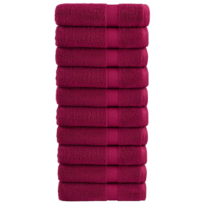 Washandjes Solund 2 Pcs Katoen Bordeauxrood
