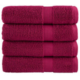 Washandjes Solund 2 Pcs Katoen Bordeauxrood