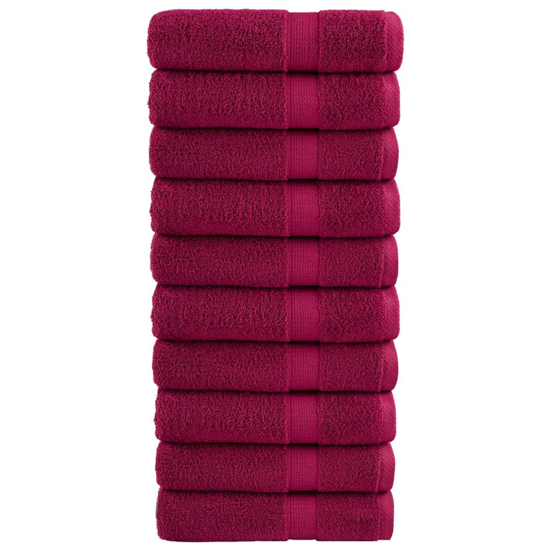 Washandjes Solund 2 Pcs Katoen Bordeauxrood