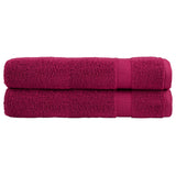 Washandjes Solund 2 Pcs Katoen Bordeauxrood
