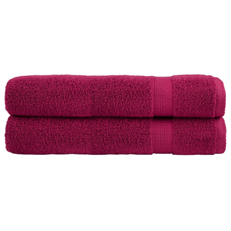Washandjes Solund 2 Pcs Katoen Bordeauxrood