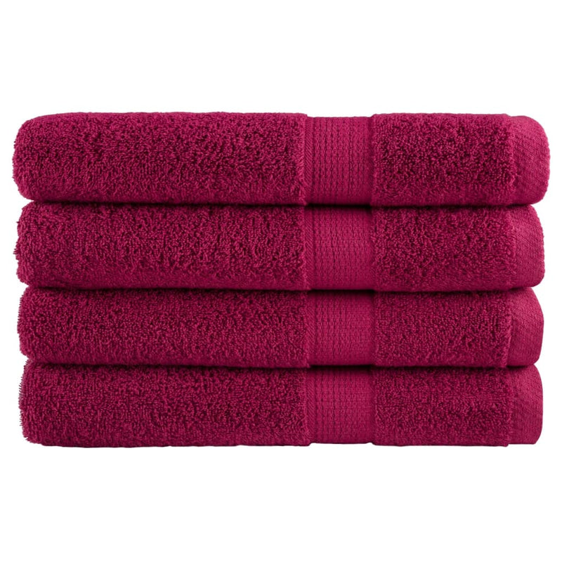 Washandjes Solund 2 Pcs Katoen Bordeauxrood