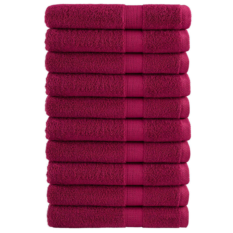 Washandjes Solund 2 Pcs Katoen Bordeauxrood