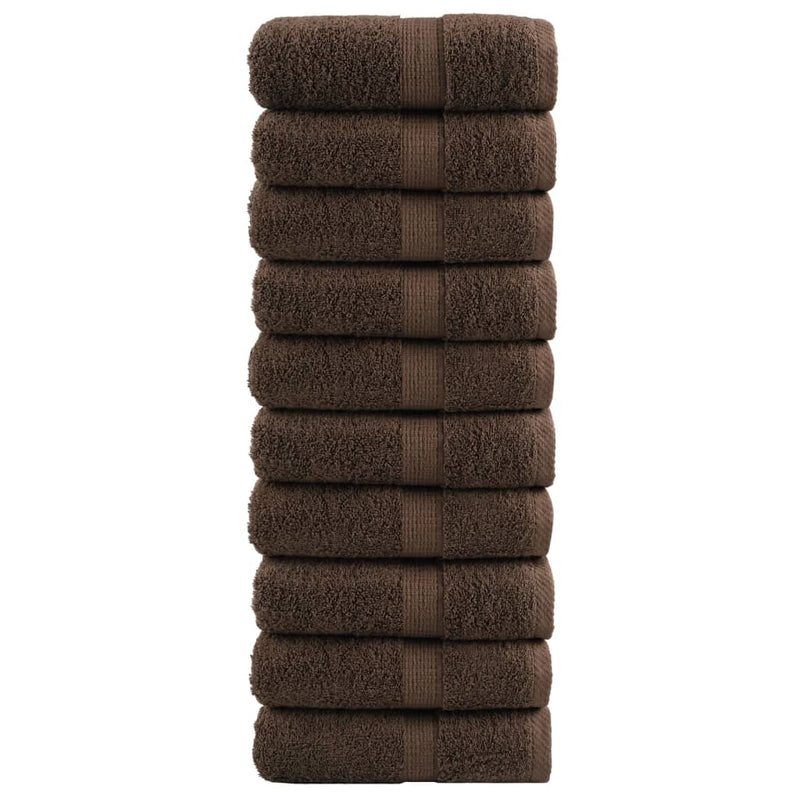 Washandjes Solund 2 Pcs Katoen Bruin