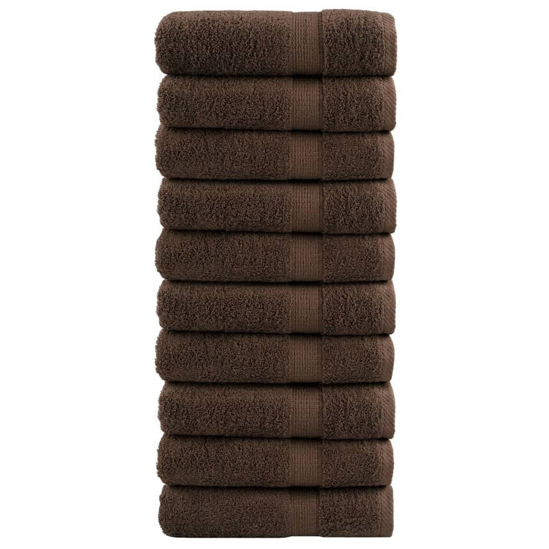 Washandjes Solund 2 Pcs Katoen Bruin