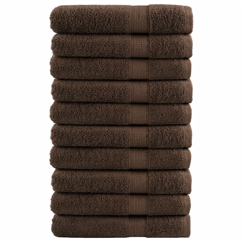 Washandjes Solund 2 Pcs Katoen Bruin