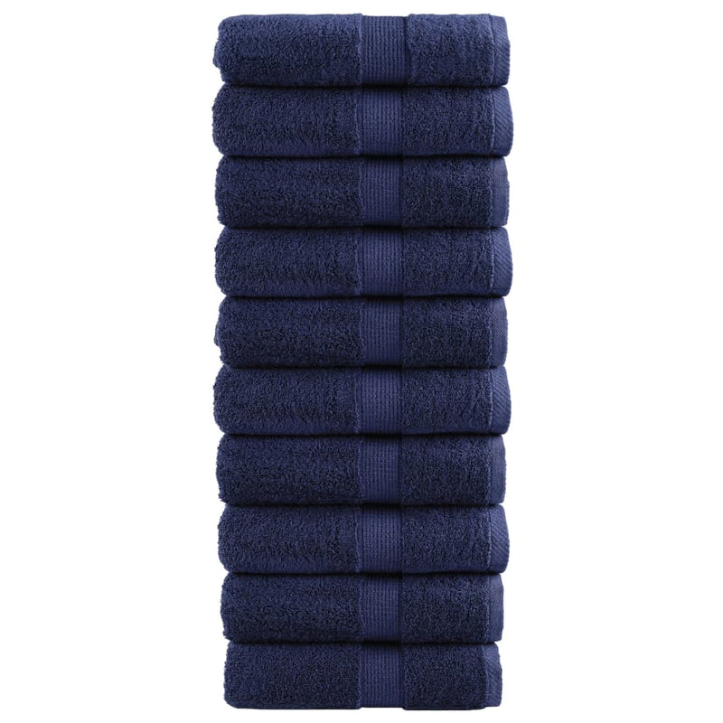 Washandjes Solund 2 Pcs Katoen Marineblauw