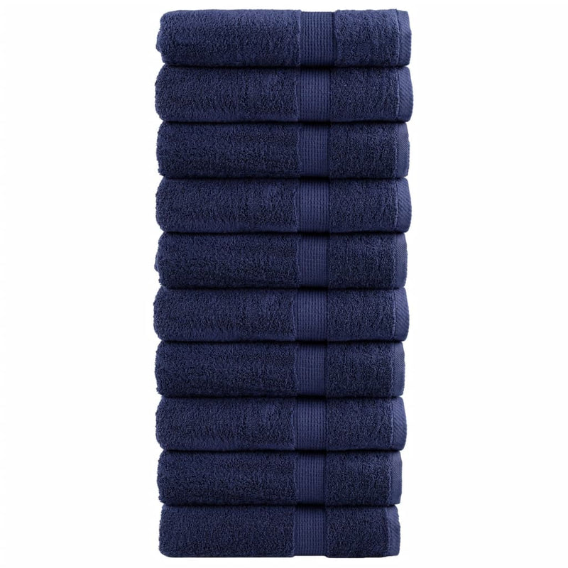 Washandjes Solund 2 Pcs Katoen Marineblauw