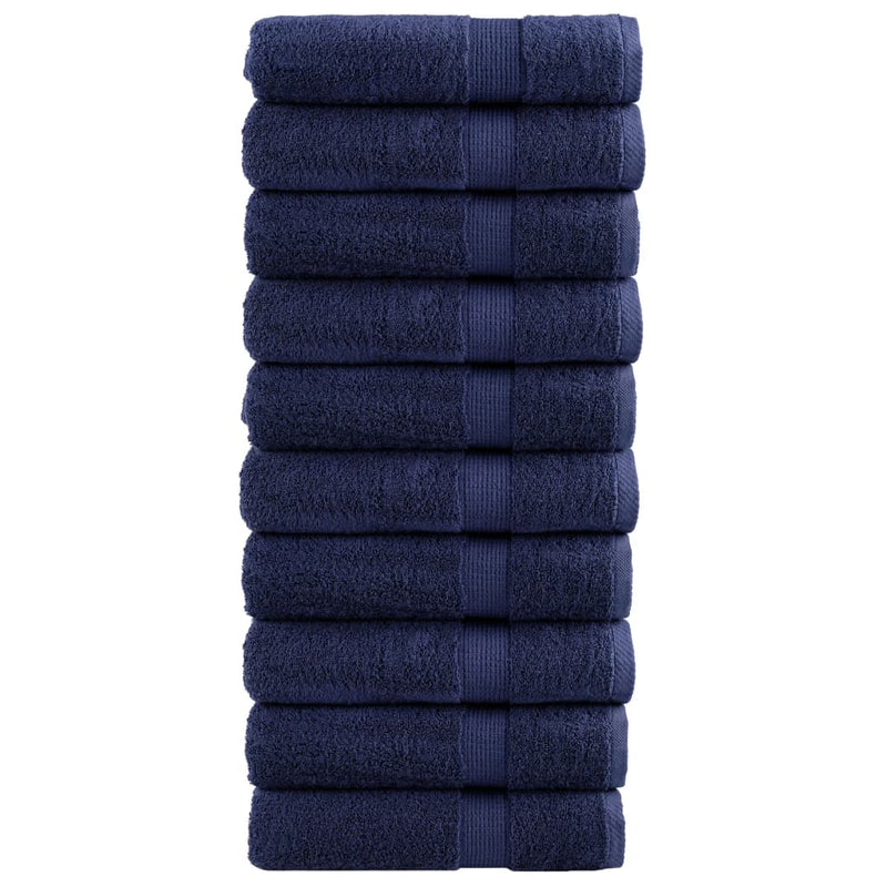 Washandjes Solund 2 Pcs Katoen Marineblauw