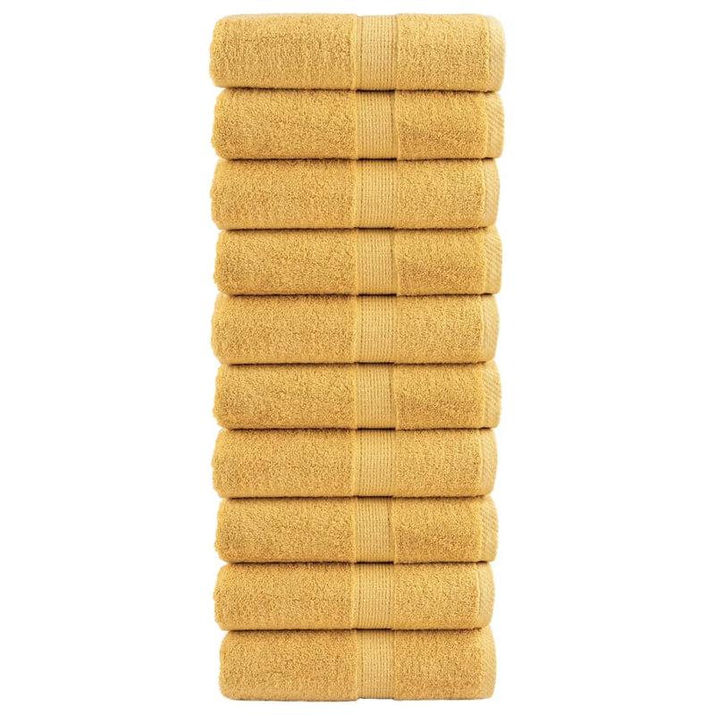 Washandjes Solund 2 Pcs Katoen Goud