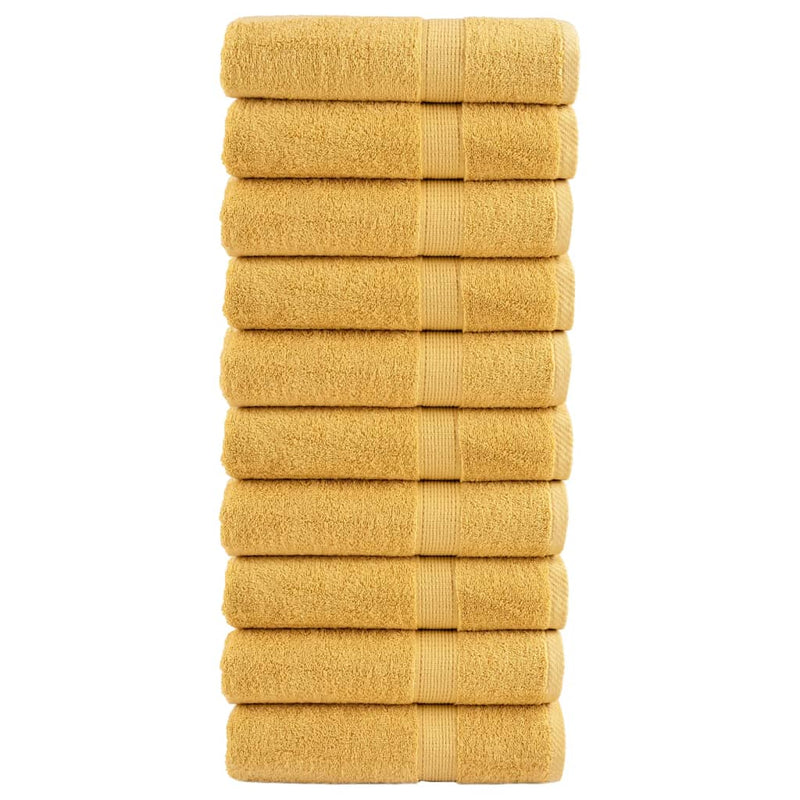 Washandjes Solund 2 Pcs Katoen Goud