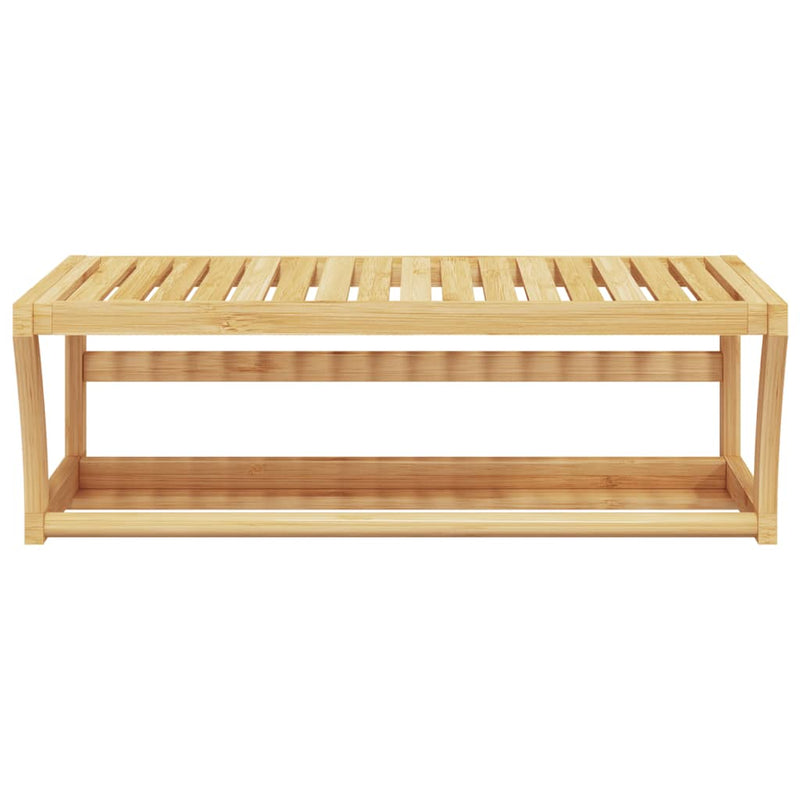 Handdoekenrek Wandgemonteerd 60X25X20 Cm Bamboe Sonoma Eiken