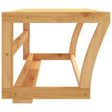 Handdoekenrek Wandgemonteerd 60X25X20 Cm Bamboe Sonoma Eiken