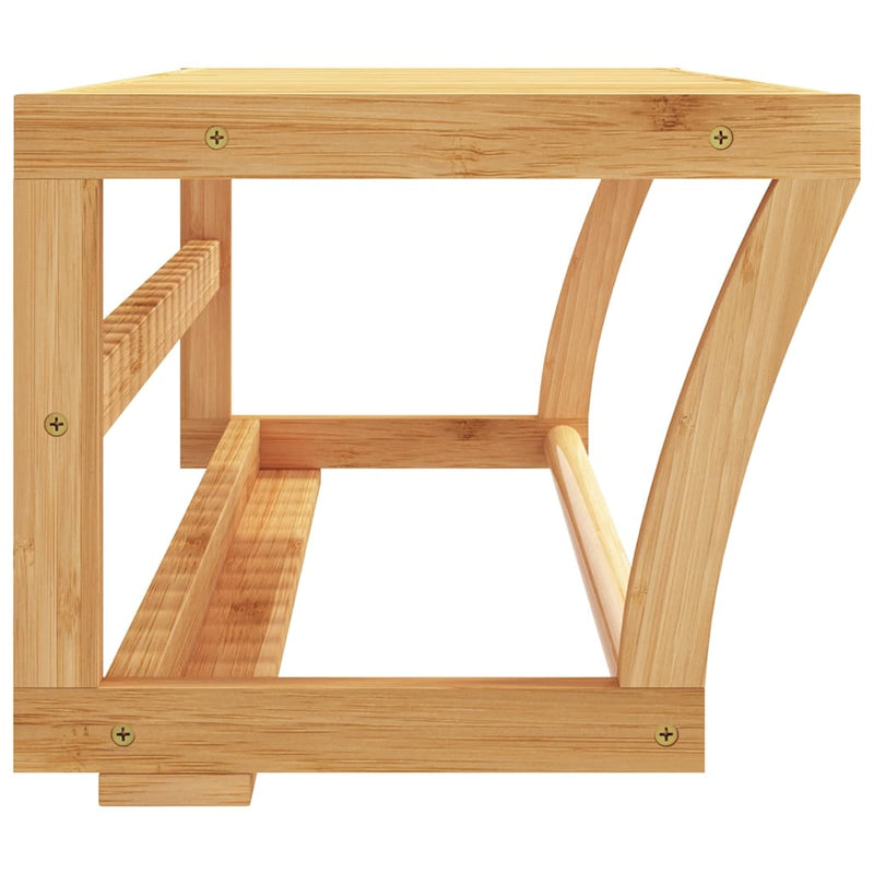 Handdoekenrek Wandgemonteerd 60X25X20 Cm Bamboe Sonoma Eiken