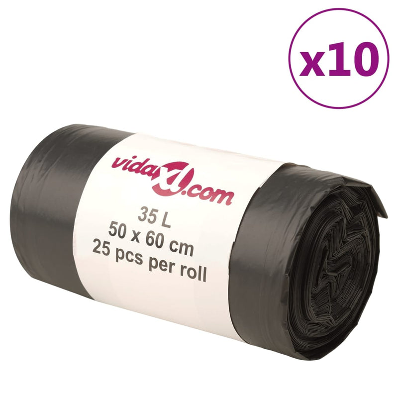 Vuilniszakken 250 St Zwart