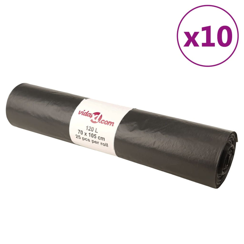 Vuilniszakken 250 St Zwart