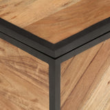 Opbergbox 60X30X30 Cm Massief Acaciahout En Ijzer