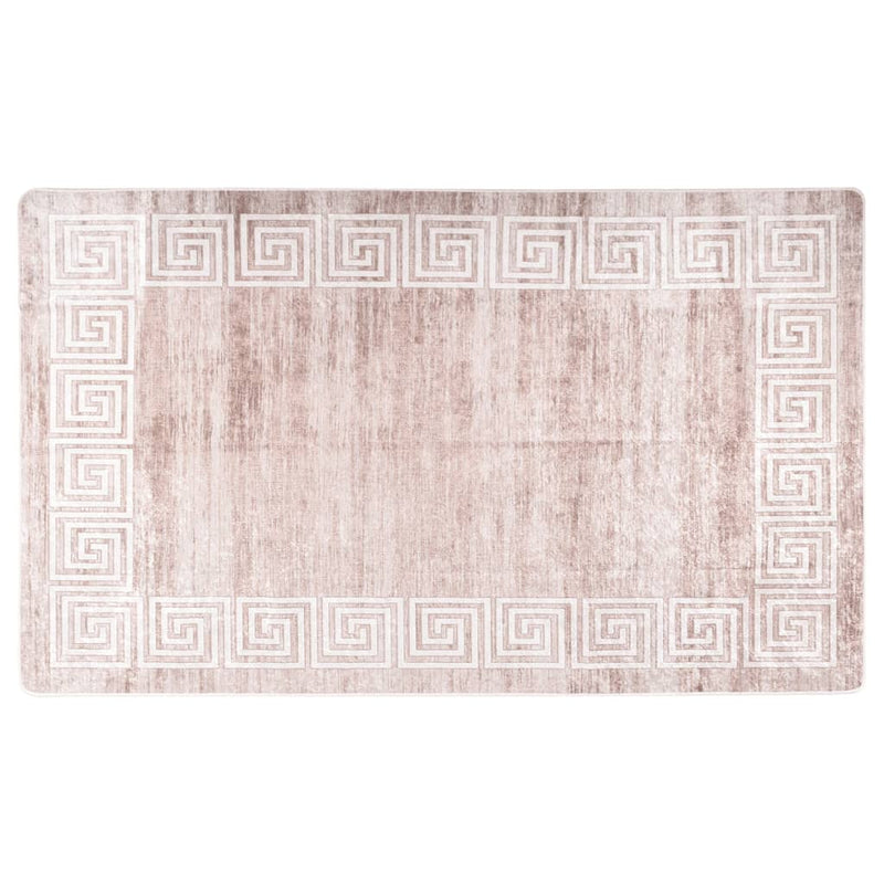 Vloerkleed Wasbaar Anti-Slip Beige En Goud