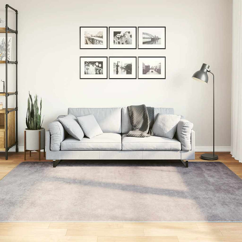 Vloerkleed Wasbaar Anti-Slip Grijs