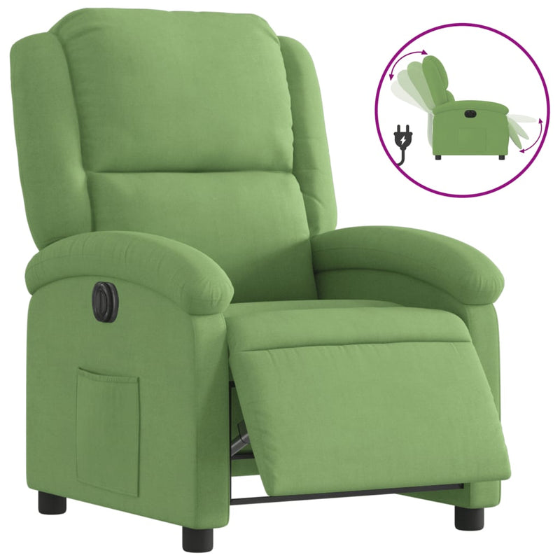 Fauteuil Fluweel Lichtgroen