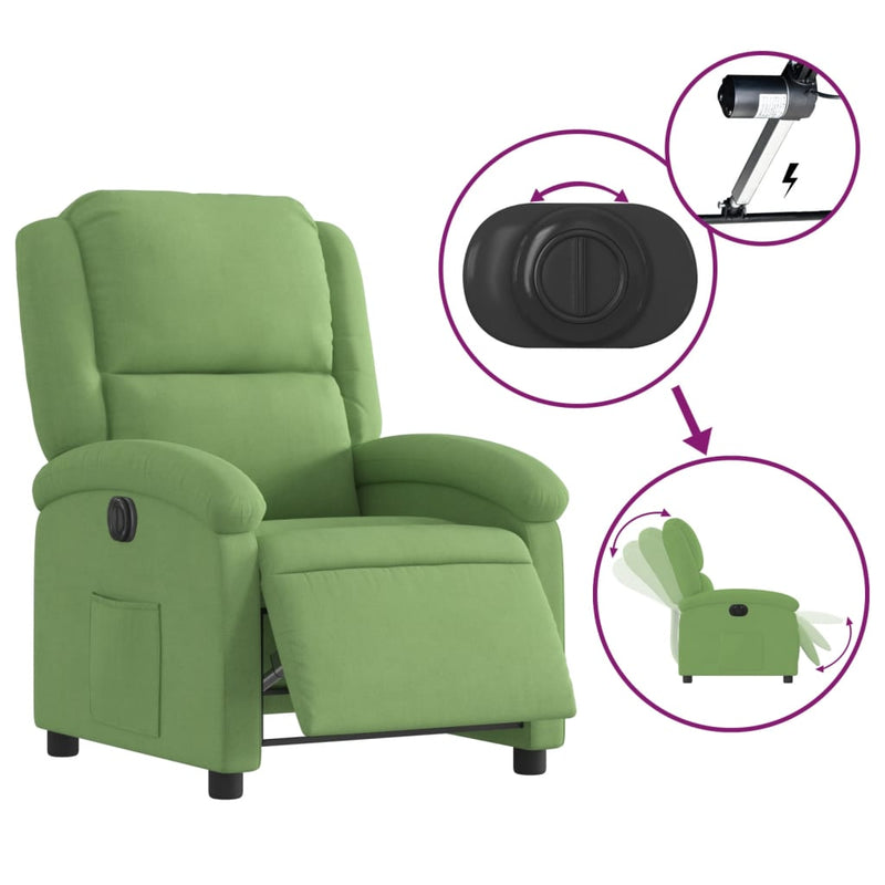 Fauteuil Fluweel Lichtgroen