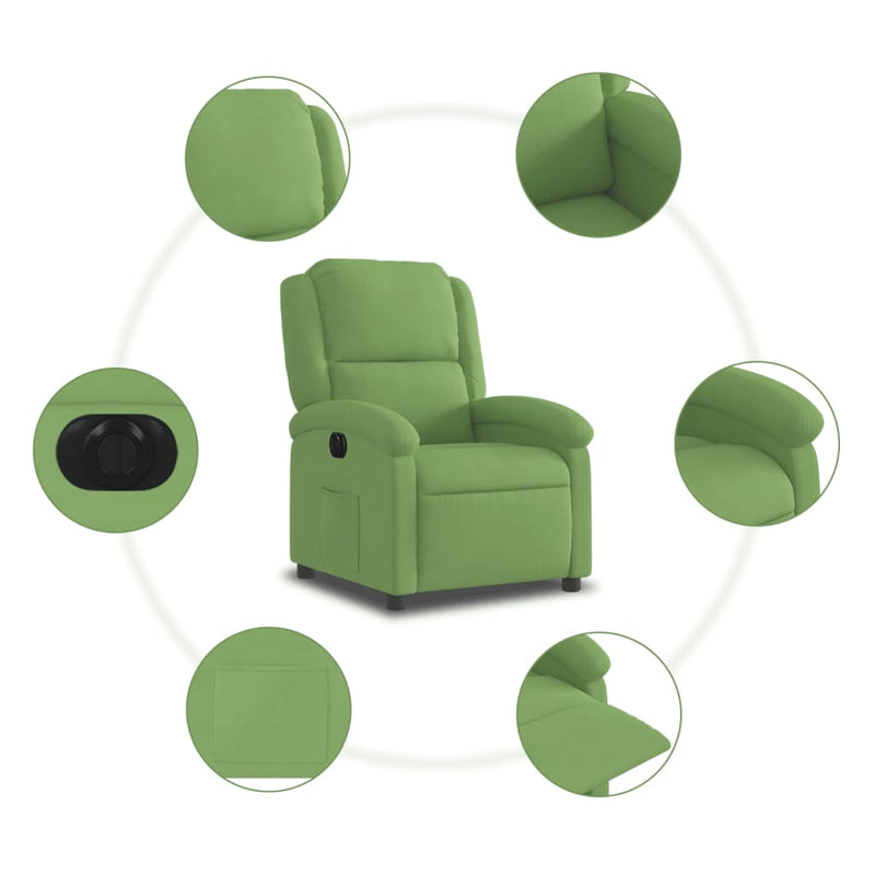 Fauteuil Fluweel Lichtgroen
