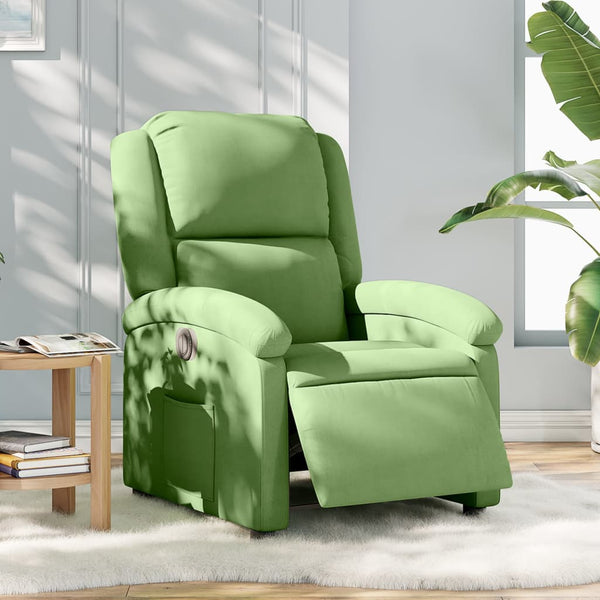 Fauteuil Fluweel Lichtgroen