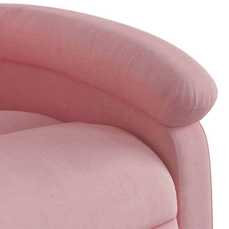Fauteuil Elektrisch Fluweel Roze