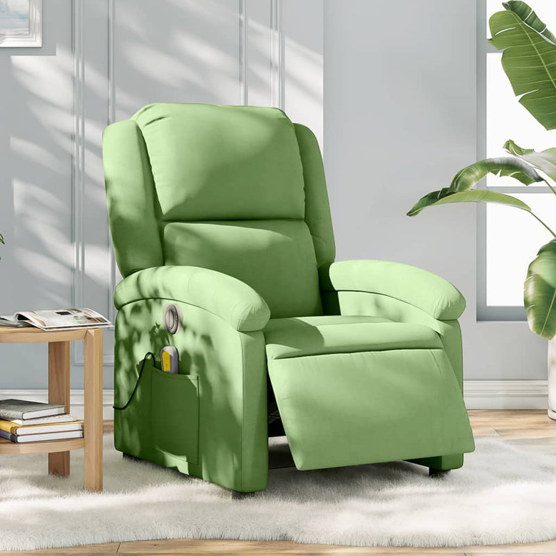 Fauteuil Fluweel Lichtgroen