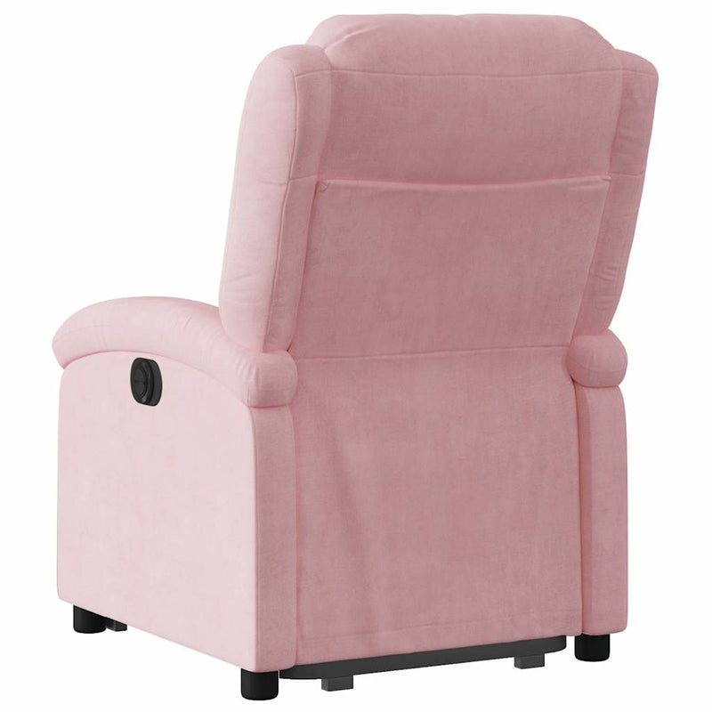 Sta-Op-Stoel Fluweel Roze