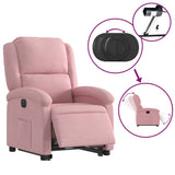 Sta-Op-Stoel Fluweel Roze