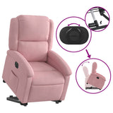 Sta-Op-Stoel Fluweel Roze