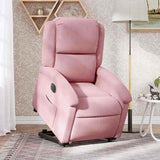Sta-Op-Stoel Fluweel Roze