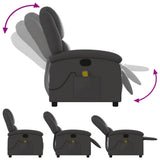 Massagestoel Van Echt Leer, Grijs