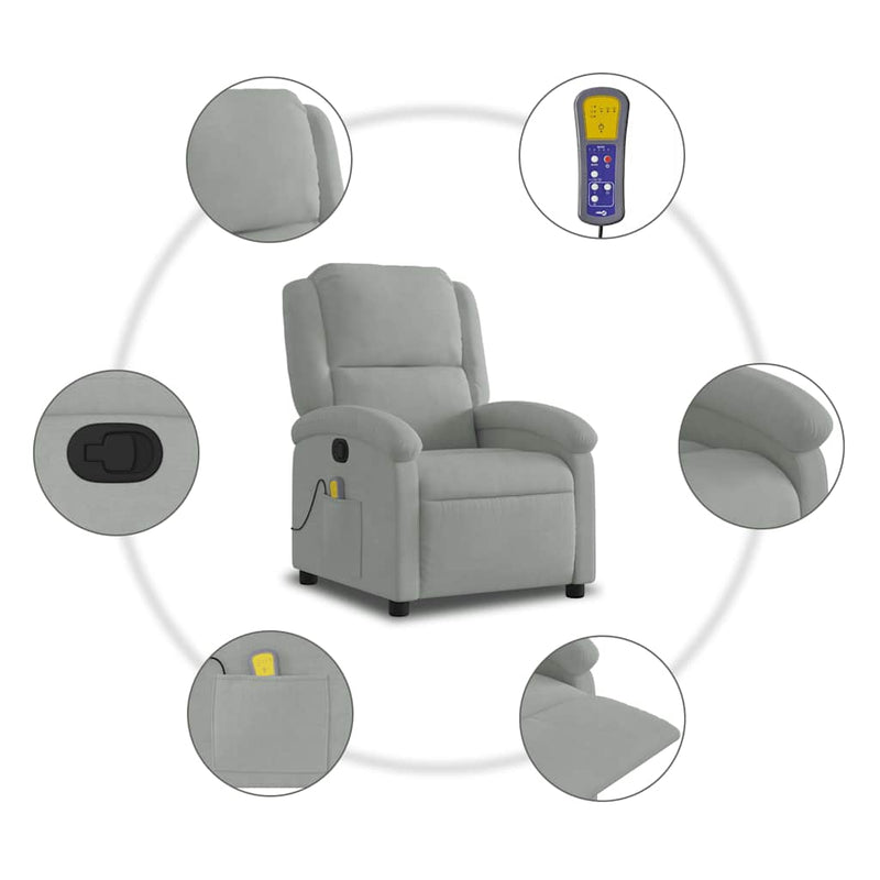 Massagestoel Fluweel