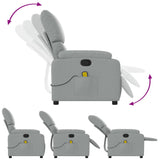 Massagestoel Met Lichtgrijze Stof