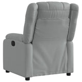 Relaxfauteuil Lichtgrijze Stof Lichtgrijs