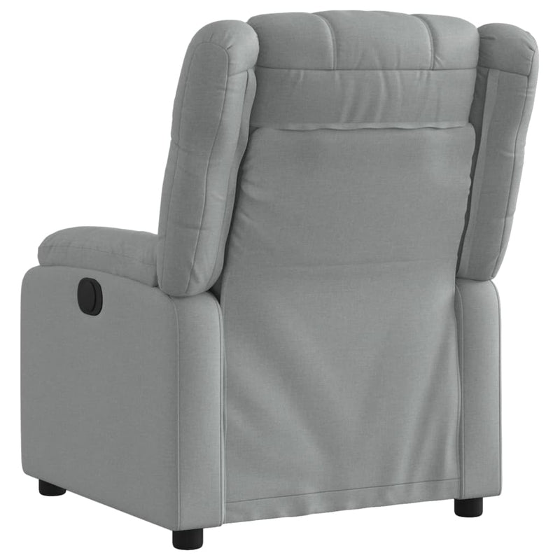 Relaxfauteuil Lichtgrijze Stof Lichtgrijs