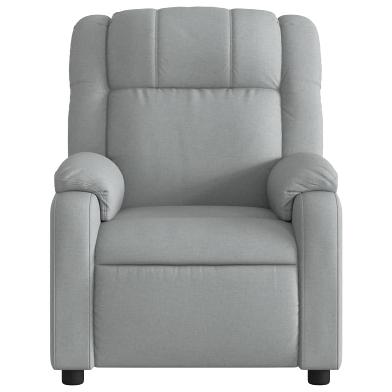 Relaxfauteuil Lichtgrijze Stof Lichtgrijs