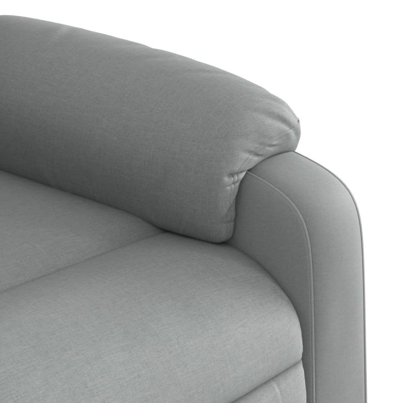 Relaxfauteuil Lichtgrijze Stof Lichtgrijs