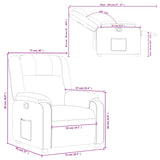Relaxfauteuil Lichtgrijze Stof Lichtgrijs