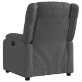 Relaxfauteuil Donkergrijze Stof Donkergrijs