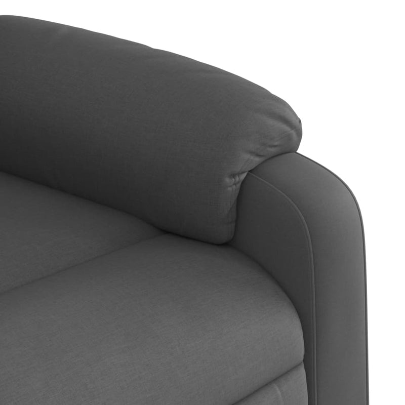 Relaxfauteuil Donkergrijze Stof Donkergrijs