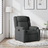 Relaxfauteuil Donkergrijze Stof Donkergrijs