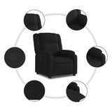 Relaxfauteuil E Stof Zwart